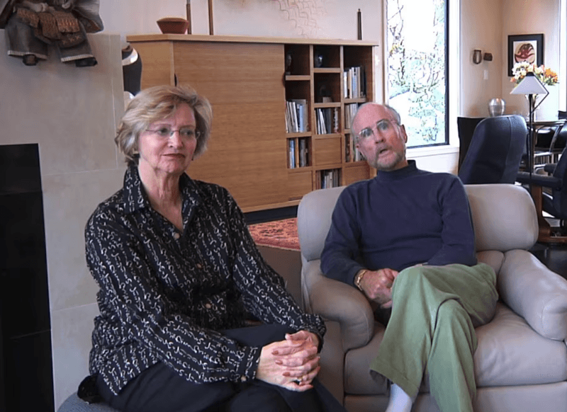 Louis Marrero and his wife sitting in their home giving testimonial for Christopher Developments