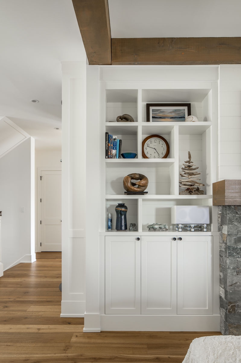 custom cabinetry in living room