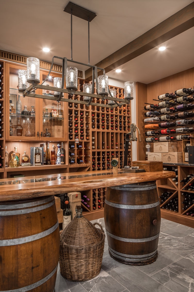 wine cellar in Lands End home