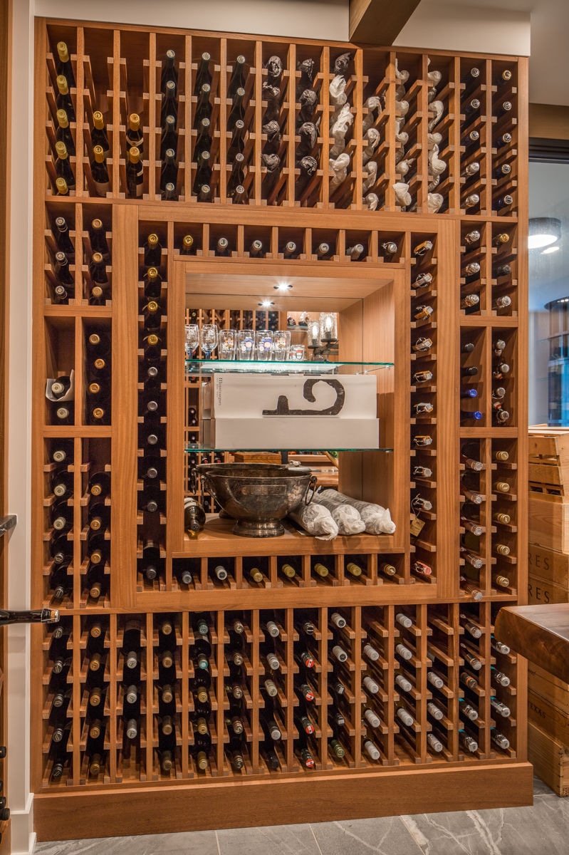 wine cellar in Lands End home